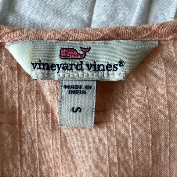 2/$30 Vineyard Vines Boho Cotton Short Sleeve Blouse Top Embroidery SZ S - Picture 9 of 14